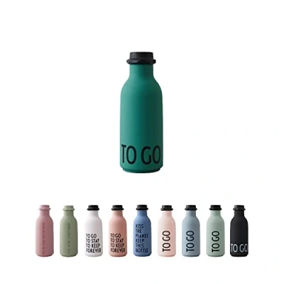 Image of Design Letters To Go Water Bottle 500 ml Tritan BPA/BPS Free Drinking Bottles with Matt Soft Surface Sports Leakproof Flask for Office, Sports, School