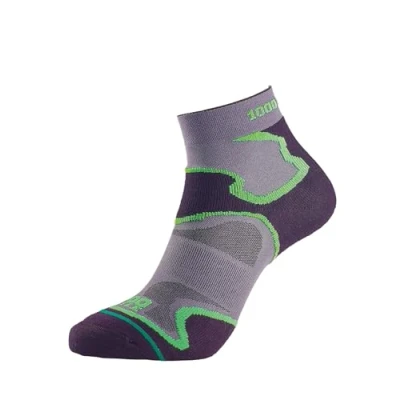 Image of 1000 Mile Unisex Tm2026exl Fusion Sock Mens, Black/Green, XL EU