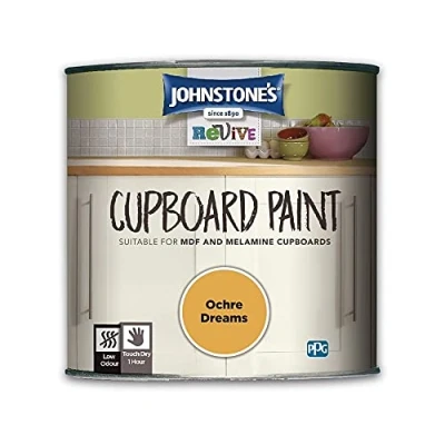 Image of Johnstone&#039;s 431005 Cupboard Paint Ochre Dreams 750 ml