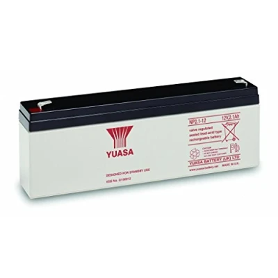 Image of Yuasa NP2.1 12, 12V 2.1Ah (as 2.3Ah) BURGLAR ALARM Battery