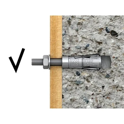 Image of Rawlplug Rawlbolt Projecting Bolt M12/30P (Bag 5) RAWM1230PB