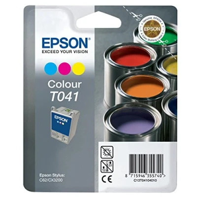 Image of Epson Inkjet Cartridge Page Life 300pp Colour Ref T041040