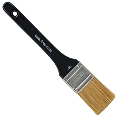Image of Liquitex Professional Freestyle Large Scale Brush, Universal Flat 2 inch, Beige, Silver, Black