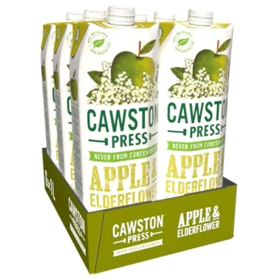 Image of Cawston Press Apple &amp; Elderflower Pressed Juice, 1 l, Pack of 6