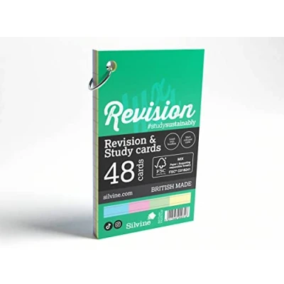 Image of Luxpad Revision 3x5&quot; Ringbound Flash Cards Lined (48 Cards) Assorted Colours