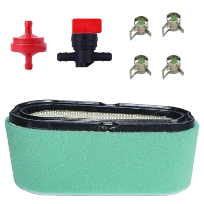 Image of AUMEL Air Filter with Pre for 496894 496894S 493909 691642 272403 and More Models, &amp; + Fuel Valve Engine Parts Kit 11 in 1