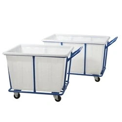 Image of Large Container Trolley; 350L; Black/White