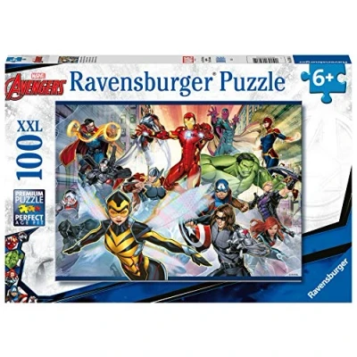 Image of Ravensburger Marvel Avengers 100 Piece Jigsaw Puzzle for Kids Age 6 Years Up