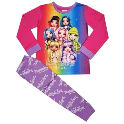 Image of Rainbow High Girls Pyjamas Character Nightwear (Rainbow High, 8 9 Years)
