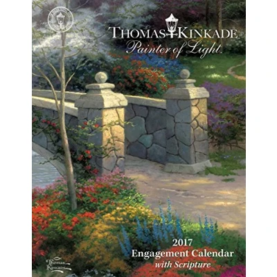 Image of Thomas Kinkade Painter of Light With Scripture 2017 Calendar