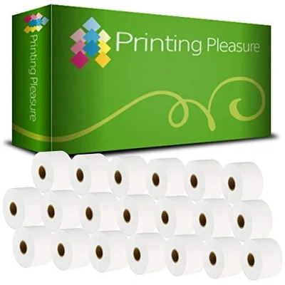 Image of Printing Pleasure 20 x S0929100 Compatible Labels Rolls for LabelWriter 4XL Label Printers 51mm 89mm 300 per Roll Type: Non Adhesive