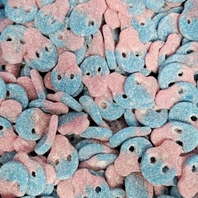 Image of Sour Bubblegum Skulls 700g Re Sealable Pouch by The Gourmet Sweet Company