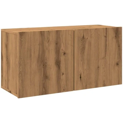 Image of vidaXL TV Cabinet Wall mounted Artisian Oak 80x30x41 cm