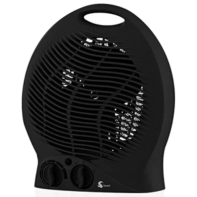 Image of Sedol Electric Fan Heater Upright or Flatbed 2KW Portable with 2 Heating Adjustable Thermostat, Overheat Protection and Cooling Option Quiet Space Heaters for Home