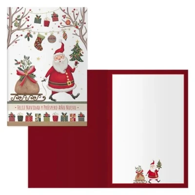 Image of DOHE Christmas Greeting Cards Pack of 6 Size: 11.5 x 17 cm (closed) Includes envelope to store the card Model Sleigh