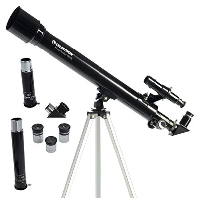 Image of Celestron 21039 PowerSeeker 50AZ Refractor Telescope, Black