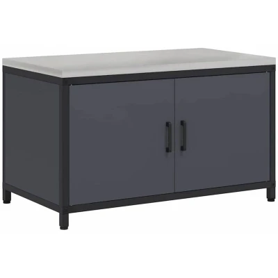 Image of Kitchen Storage Cabinet with Shelf Door Anthracite Steel Vidaxl