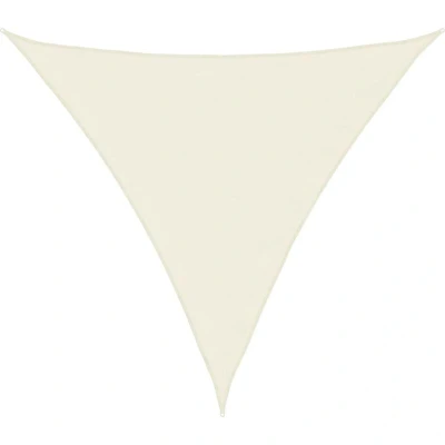 Image of vidaXL Sunshade Sail Oxford Fabric Triangular 4.5x4.5x4.5 m Cream
