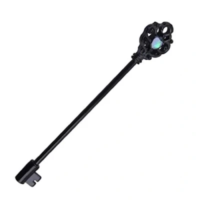 Image of N / A Nigoz 1Pcs Key Style Ear Industrial Barbell Scaffold Bar Piercing Cartilage Earrings For Women Girls Black Excellent Quality Practical and Cost effective