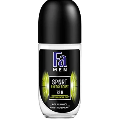 Image of FA Men Energy Boost Roll On Deodorant Pack of 6 x 50 ml