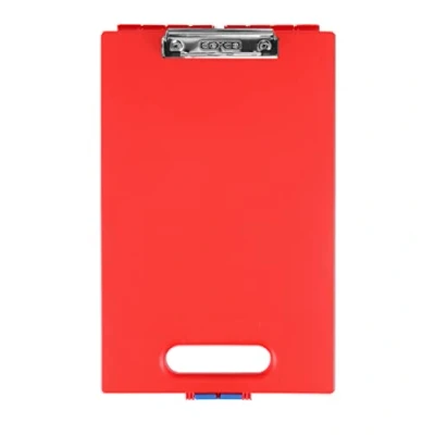 Image of Dexas Clipcase Storage Clipboard with Handle, Red
