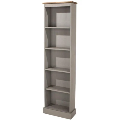 Image of Core Products, Corona Grey Tall Narrow Bookcase