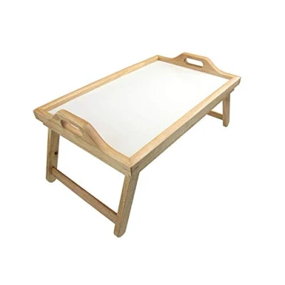 Image of Apollo Rubber Wood Bed Tray with Folding Legs