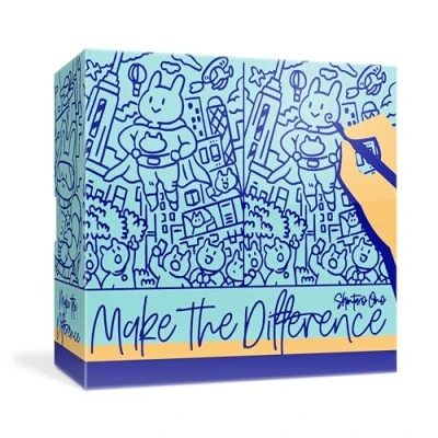 Image of Oink Games Make The Difference Japanese Spot Party Game Fun Stocking Stuffer &amp; White Elephant Gift Ages 7+ Create Solve Puzzles