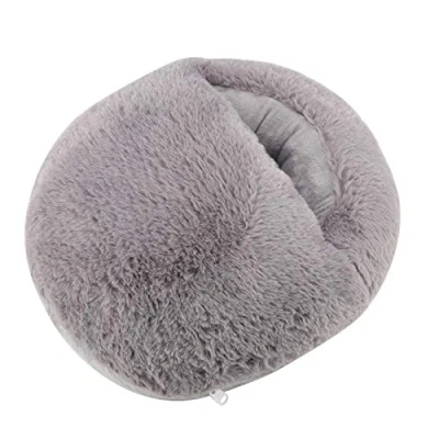 Image of Foot Warmer, USB Warmer Cushion Electric Heater for Winter Office Heating Slippers Shoes(Gray)