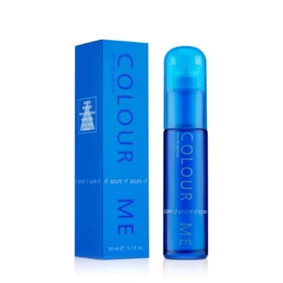 Image of COLOUR ME Azure Perfume for Men. 50ml Eau de Parfum Men, Luxury Fragrance Mens Aftershave, Long Lasting Men by Milton Lloyd