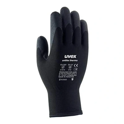 Image of Uvex 60593 11 Unilite Thermo Safety Glove, Size: 11, Black