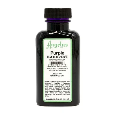 Image of Angelus Purple Low VOC Leather Dye 88ml