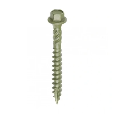 Image of TIMCO Timber Screws Hex Head Exterior Green 6.7 x 60 Box of 50