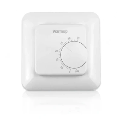 Image of Warmup Thermostatic Controller Manually Operated White Underfloor Heating MSTAT