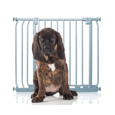 Image of Bettacare Elite Pressure Dog Gate, 80cm 89cm, Matt Grey, Fit Pet Gate for and Puppy, Barrier, Easy Installation