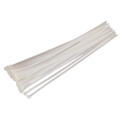 Image of Sealey Cable Tie 450 x 7.6mm White Pack of 50