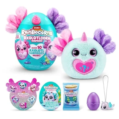Image of Rainbocorns Axolotlcorn Surprise (MEXIE) by ZURU, Collectible Plush Toy for Girls 3+