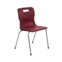 Image of Titan 4 Leg Chair Size 6 460mm Seat Height Burgundy T16 BU