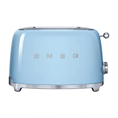 Image of Smeg TSF01PBUK 50s Retro 2 Slice Toaster Pastel Blue