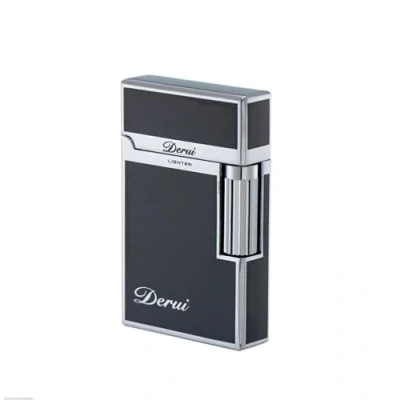 Image of (Sold without Gas) Portable Lighter Butane Gas Refillable Soft Flame Gift (Silver)