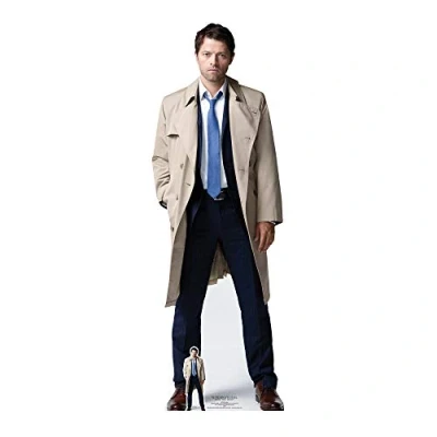 Image of STAR CUTOUTS Castiel SC1351 Misha Collins Supernatural Life Size Cardboard Cutout, Solid, Lifesize