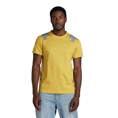 Image of G STAR RAW Men&#039;s Flight Deck T Shirt, Yellow (dk lemon D24433 C336 348), L