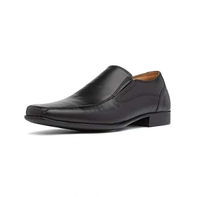 Image of Thomas Crick Men&#039;s &#039;Moray&#039; Slip on Shoes, Classic, Timeless and Durable Formal Shoes with a Smart Sleek Upper, Crafted Premium Quality Leather (Black/Tan)