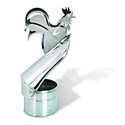 Image of Chicken Spinning Cowl Metal Duct Pipe Spinner Pot Cap Bird Guard (200mm)