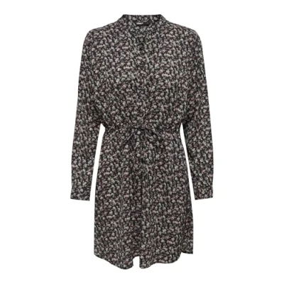 Image of ONLY Women&#039;s Onlcory L/S V Neck Tunic WVN Noos, Black/AOP: Nera Flower, XS