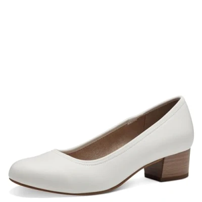 Image of Jana Women&#039;s 8 22360 42 Pumps, White, 4 UK