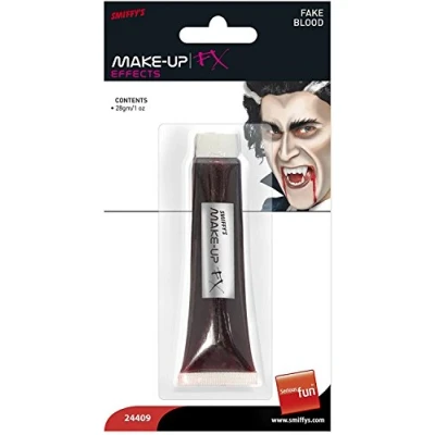 Image of Smiffys Make Up FX, Vampire Blood, Red 28ml/1 oz Tube, Cosmetics and Disguises Fancy Dress, Dress &amp; Disguises.
