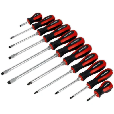Image of Sealey Premier Screwdriver Set 11pc Hammer Thru