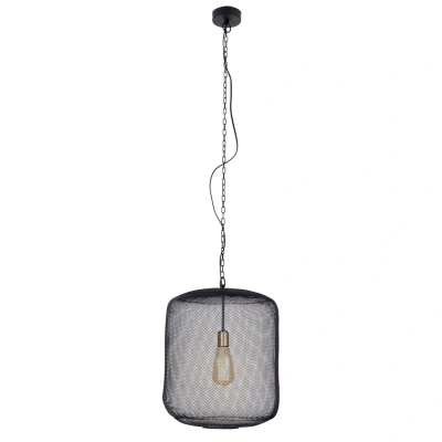 Image of Jodhpur 39cm Wire Frame Pendant Ceiling Light Black 1xE27