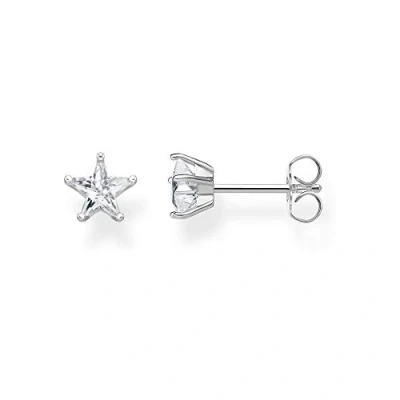 Image of Thomas Sabo Women Stud Earrings Little Stars 925 Sterling Silver H2079 051 14